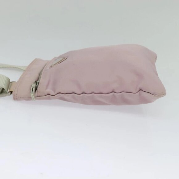 PRADA Shoulder Bag Nylon Pink Silver Auth fm4754 - Picture 11 of 16